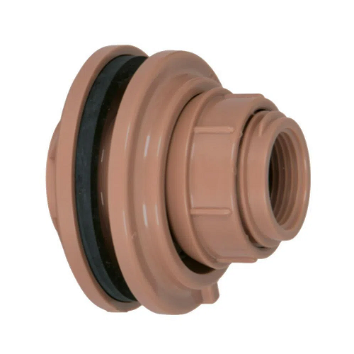 Adaptador Marrom Soldável com Anel para Caixa D'água 32mm x 1" Amanco